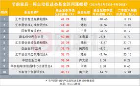 大盘基金热门榜单：市场领跑的几只明星基金